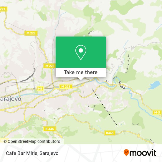 Cafe Bar Miris mapa