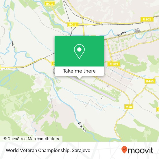 World Veteran Championship mapa