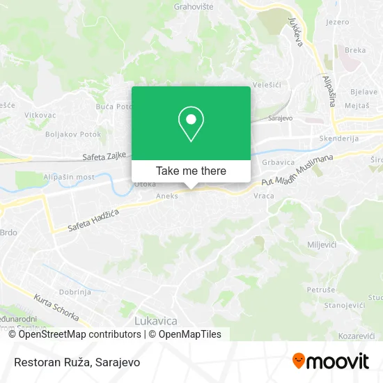 Restoran Ruža map