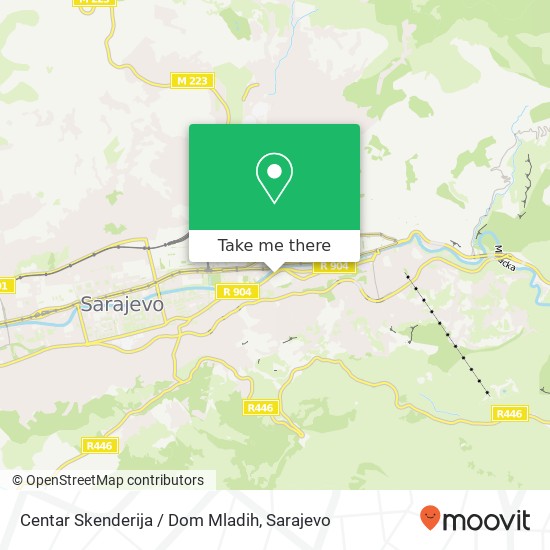 Centar Skenderija / Dom Mladih map