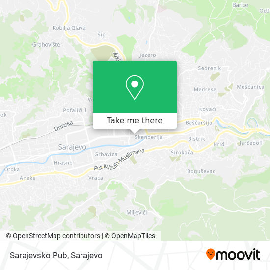 Sarajevsko Pub map