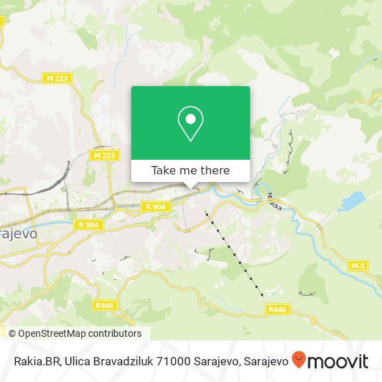 Rakia.BR, Ulica Bravadziluk 71000 Sarajevo mapa