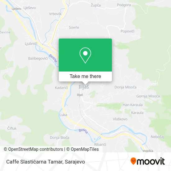 Caffe Slastičarna Tamar map