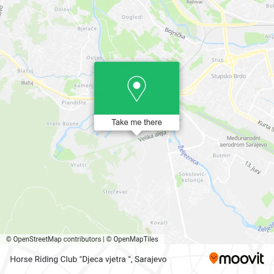 Horse Riding Club "Djeca vjetra " map
