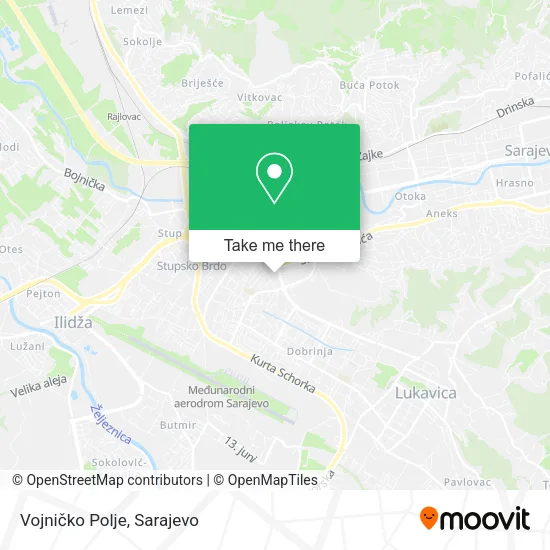 Vojničko Polje map