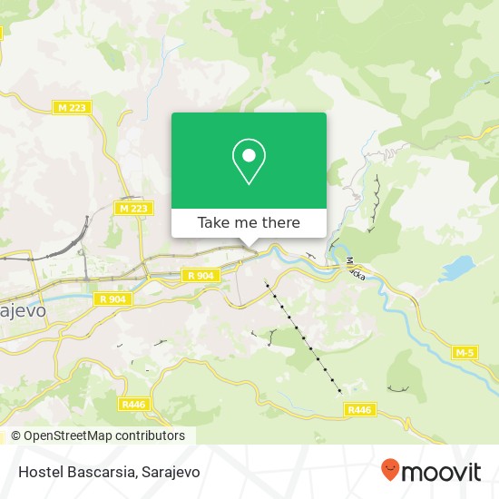 Hostel Bascarsia map