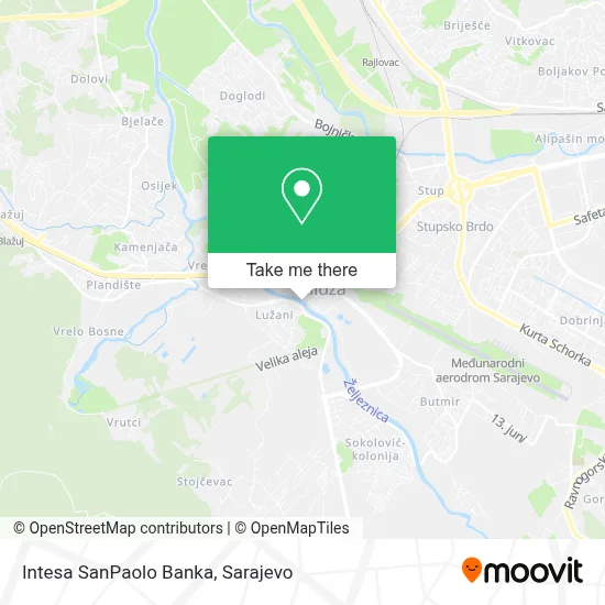 Intesa SanPaolo Banka map