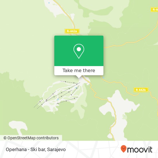 Operhana - Ski bar mapa