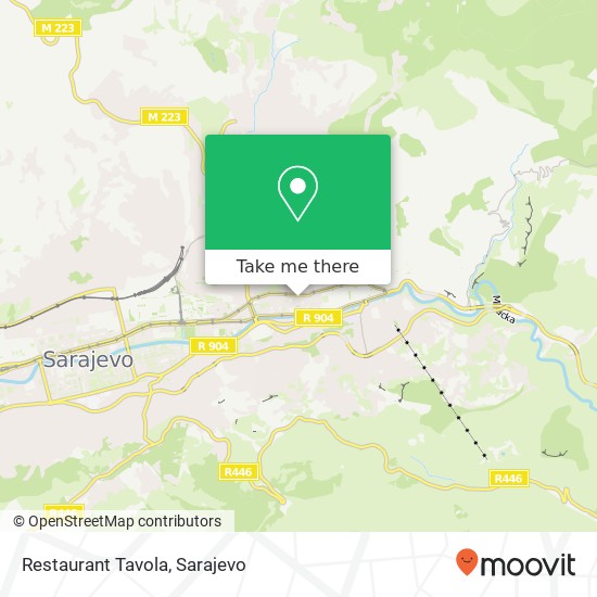 Restaurant Tavola map