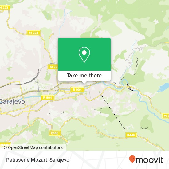 Patisserie Mozart map