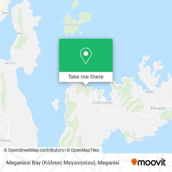 Meganissi Bay (Κόλπος Μεγανησίου) map
