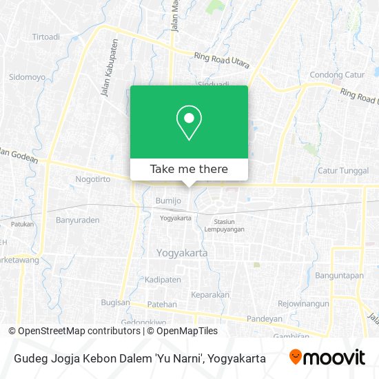 Gudeg Jogja Kebon Dalem 'Yu Narni' map