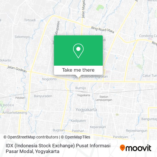 IDX (Indonesia Stock Exchange) Pusat Informasi Pasar Modal map