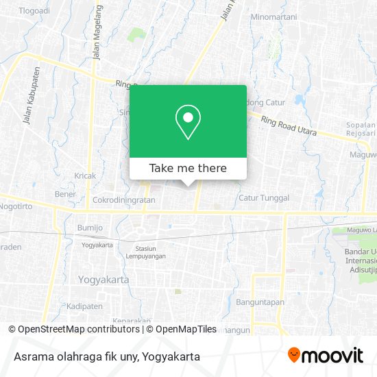 Asrama olahraga fik uny map