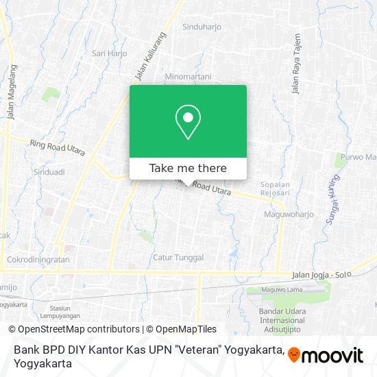 Bank BPD DIY Kantor Kas UPN "Veteran" Yogyakarta map