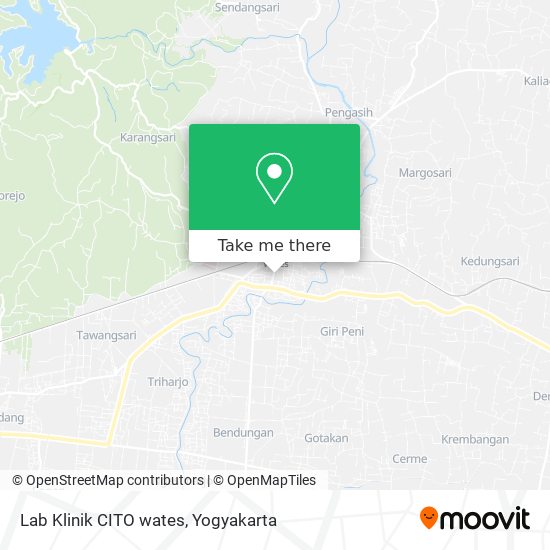 Lab Klinik CITO wates map