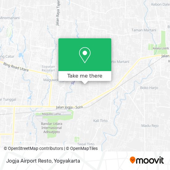 Jogja Airport Resto map