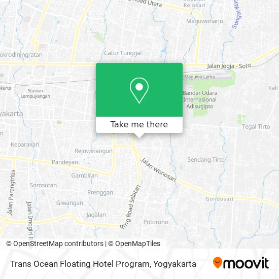 Trans Ocean Floating Hotel Program map