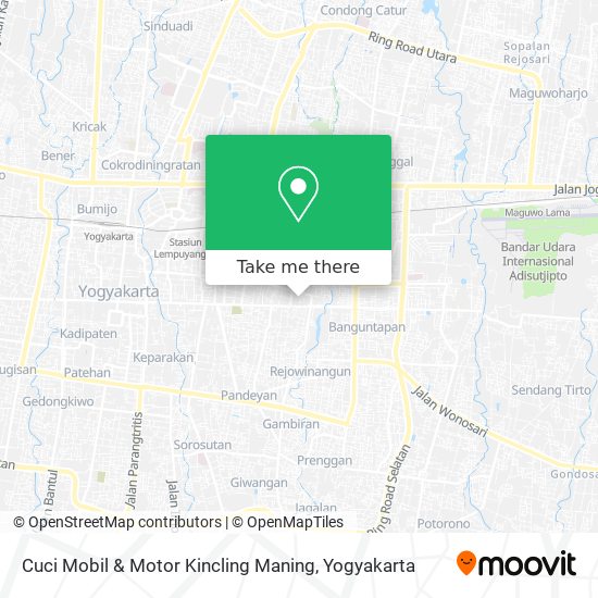 Cuci Mobil & Motor Kincling Maning map
