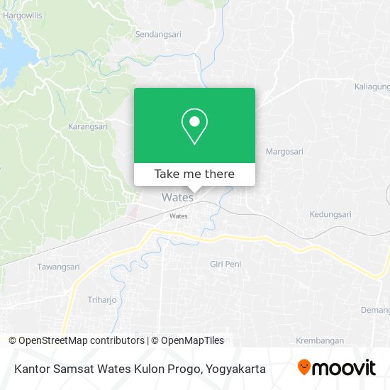 Kantor Samsat Wates Kulon Progo map