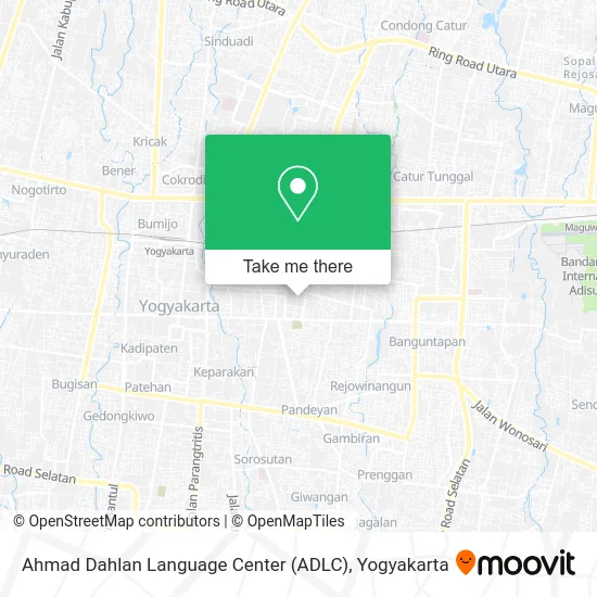 Ahmad Dahlan Language Center (ADLC) map