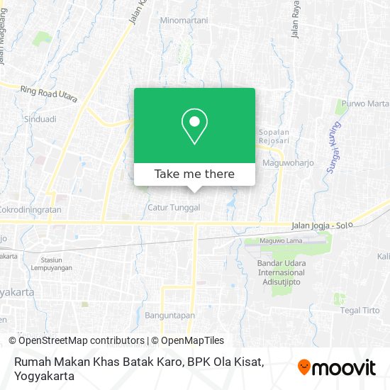 Rumah Makan Khas Batak Karo, BPK Ola Kisat map