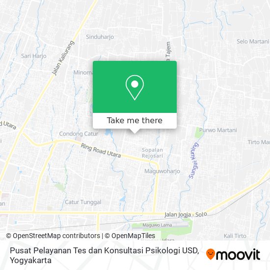 Pusat Pelayanan Tes dan Konsultasi Psikologi USD map