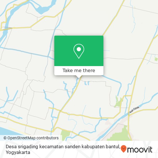 Desa srigading kecamatan sanden kabupaten bantul map