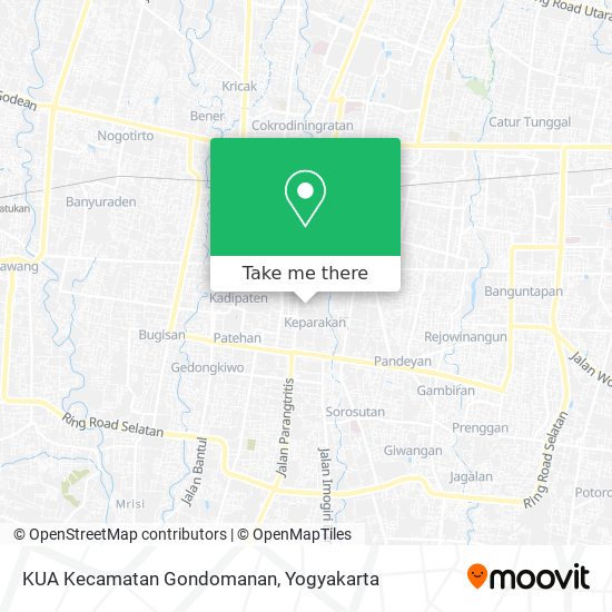 KUA Kecamatan Gondomanan map