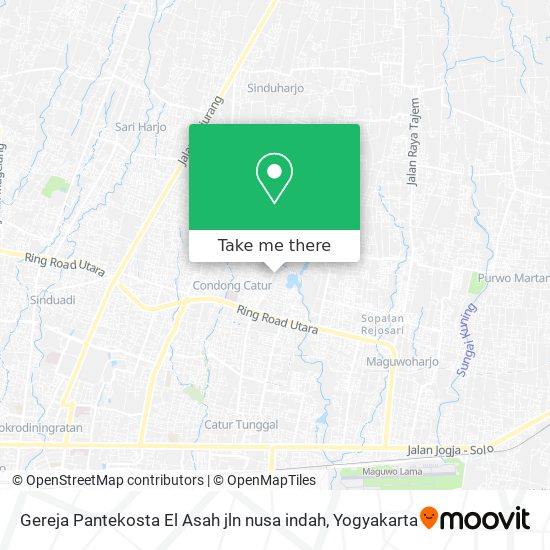 Gereja Pantekosta El Asah jln nusa indah map