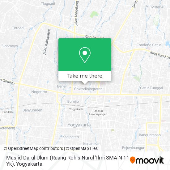 Masjid Darul Ulum (Ruang Rohis Nurul 'Ilmi SMA N 11 Yk) map