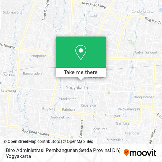 Biro Administrasi Pembangunan Setda Provinsi DIY map