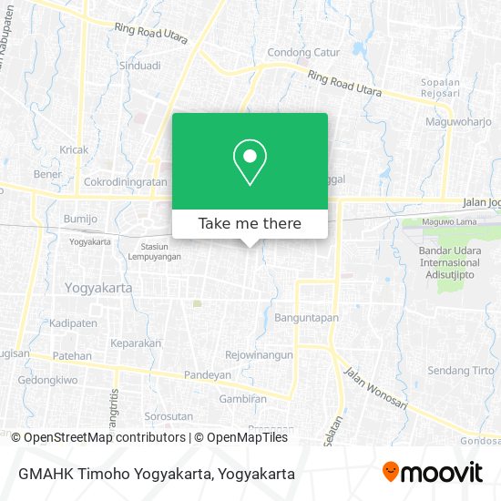 GMAHK Timoho Yogyakarta map