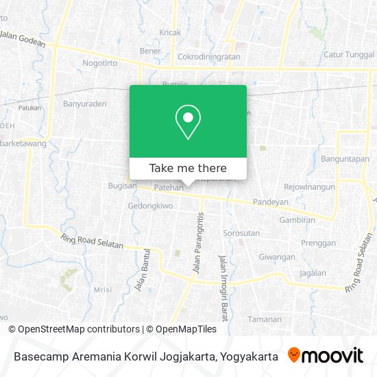 Basecamp Aremania Korwil Jogjakarta map