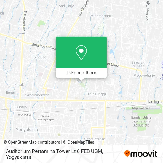 Auditorium Pertamina Tower Lt 6 FEB UGM map