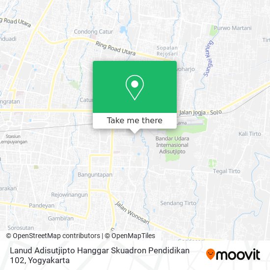 Lanud Adisutjipto Hanggar Skuadron Pendidikan 102 map