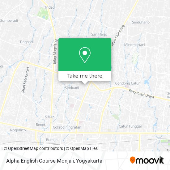 Alpha English Course Monjali map