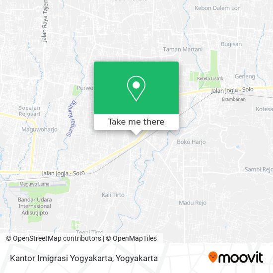 Kantor Imigrasi Yogyakarta map