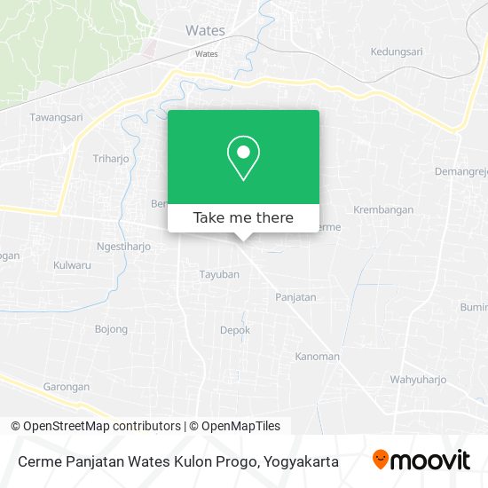 Cerme Panjatan Wates Kulon Progo map