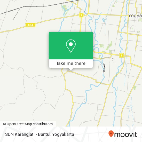 SDN Karangjati - Bantul map