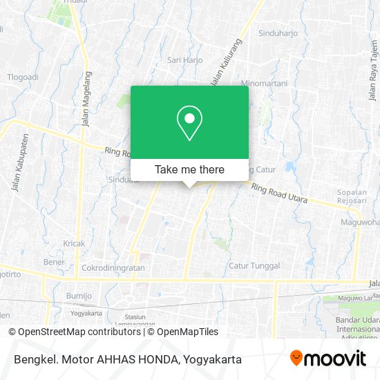 Bengkel. Motor AHHAS HONDA map