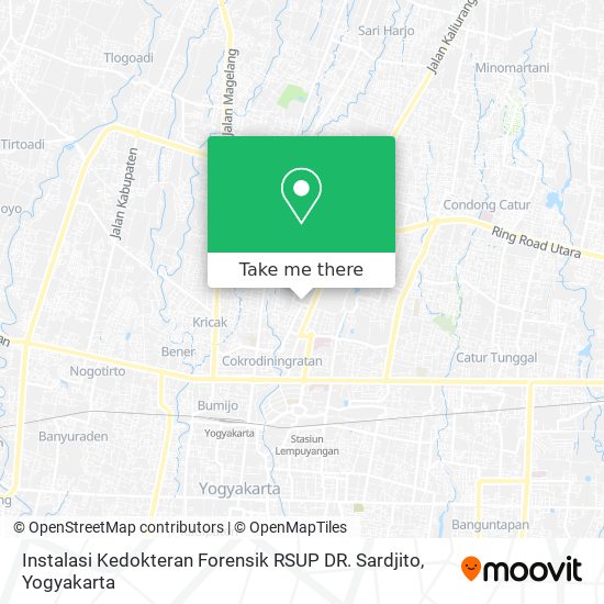 Instalasi Kedokteran Forensik RSUP DR. Sardjito map