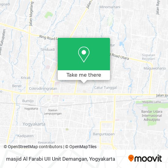 masjid Al Farabi UII Unit Demangan map