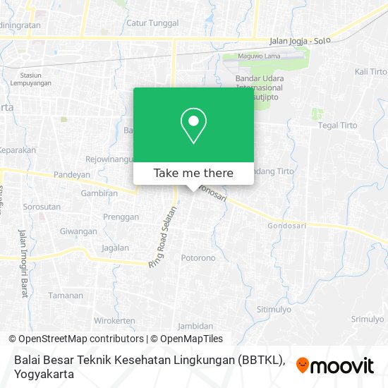 Balai Besar Teknik Kesehatan Lingkungan (BBTKL) map