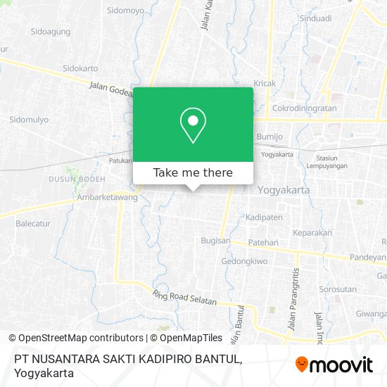 PT NUSANTARA SAKTI KADIPIRO BANTUL map