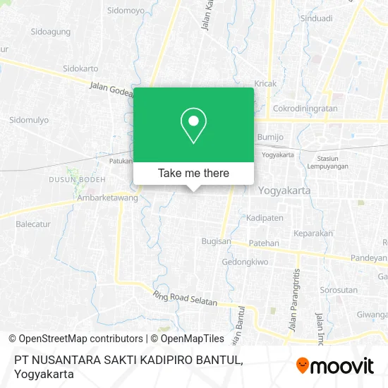 PT NUSANTARA SAKTI KADIPIRO BANTUL map