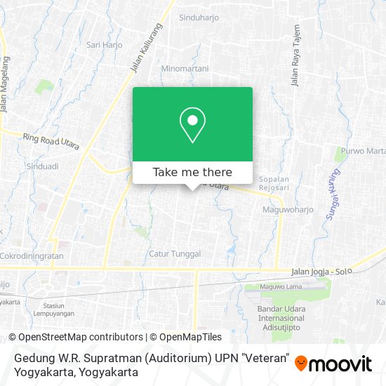 Gedung W.R. Supratman (Auditorium) UPN "Veteran" Yogyakarta map