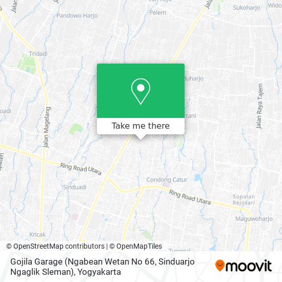 Gojila Garage (Ngabean Wetan No 66, Sinduarjo Ngaglik Sleman) map