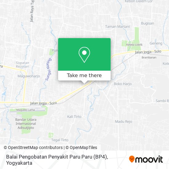 Balai Pengobatan Penyakit Paru Paru (BP4) map