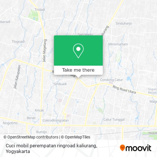 Cuci mobil perempatan ringroad kaliurang map
